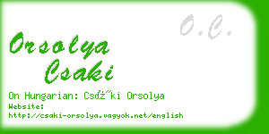 orsolya csaki business card